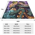 thumbnail image 3 of JoJo''s Bizar#re Adven-ture Fleece Blanket Soft Cozy Throw Blanket 60x80, Lightweight Fuzzy Comfy Flannel Blanket Warm Plush Throw Blankets for Couch, Sofa, Bed, 3 of 6