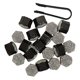 thumbnail image 1 of Car Wheel Nut Cover Decorative Lug Nut Covers for Trailer 20Pcs Black Silver, 1 of 4