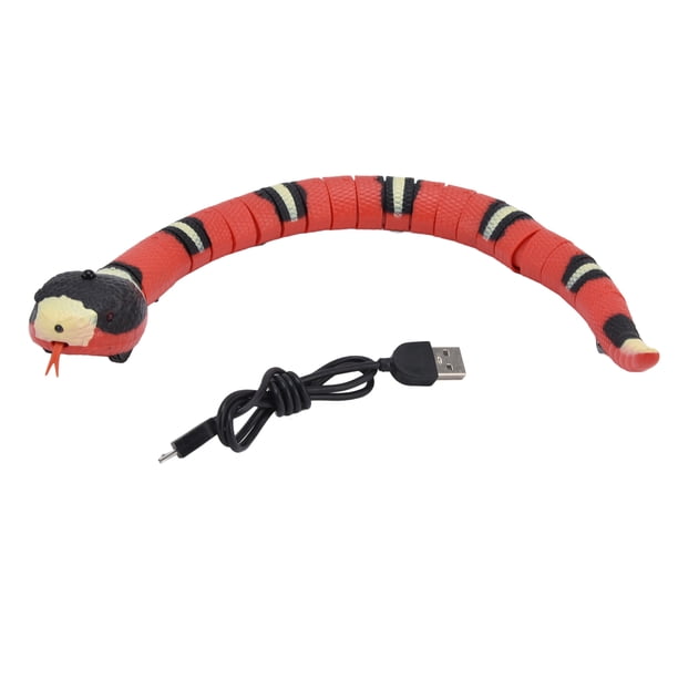 Juguete Interactivo Para Gatos, Serpiente De Juguete Electrónico De Detección Inteligente De Simulación Para Accesorio De Truco EOTVIA No