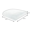 thumbnail image 3 of Sunbrella 18" x 18" Canvas Navy Outdoor Chair Seating Cushion, Curved Back, 3 of 4