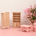 thumbnail image 4 of MasteelfCA 1pc Practical Miniature Wooden Bookshelf Simulation Durable Mini House Accessory, 4 of 8