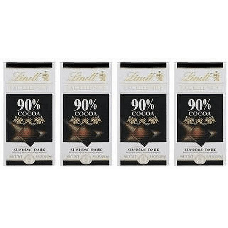 Lindt Excellence 90% Cocoa Supreme Dark Chocolate, 4 pk./3.5 oz