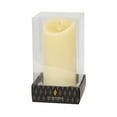 thumbnail image 6 of Luminara Moving Flame Pillar Flameless LED Candle, Scalloped Edge, Real Wax, Unscented - Ivory (6.5-inch), 6 of 8