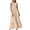 Beige, variant on Rvkxad Women Summer Dresses Sleeveless Casual Spring Crew Neck Smocked Elastic Waist Tiered Dress Pleated A Line Flowy Maxi Long Dresses Beige L