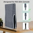 thumbnail image 2 of PINHEN Dust Cover for PS5 Pro Dust Protector Custom Designed for Playstation 5 Pro Console Disc Edition & Digital Edition with Thick Cotton Precision Cut Easy Access Cable Port, Gray, 2 of 8