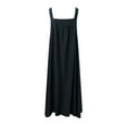thumbnail image 4 of Ladies Retro Denim Suspender Skirt - Loose Slim Long Swing Dress - Spring/Summer/Auto Wear, 4 of 4
