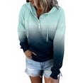 thumbnail image 4 of ONLYSHE Women's Tie-Dye Button-Down Oversized Hoodie, Casual Long Sleeve Pullover Top, 4 of 6