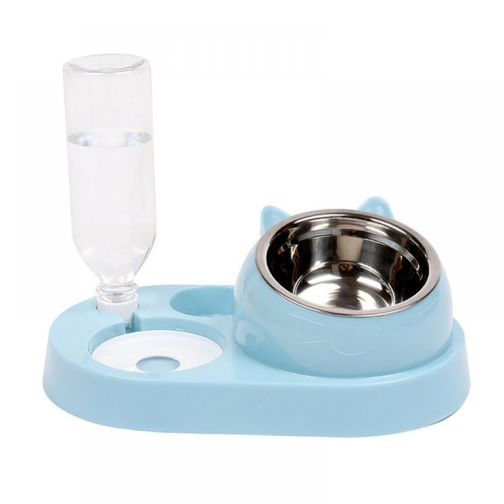 Buy Automatic Cat Feeder and Water Dispenser in Set for Small Medium