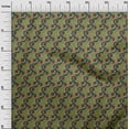 thumbnail image 2 of oneOone Silk Tabby Fabric Spiral & Floral Block Decor Fabric Printed BTY 42 Inch Wide, 2 of 4