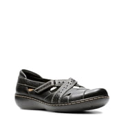 Clarks Womens ASHLAND SPIN Q Black Slip-Ons
