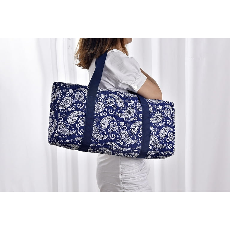 American Mahjong Set Complete Western Mah Jongg Set - Blue Paisley