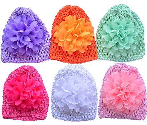 baby flower swim cap
