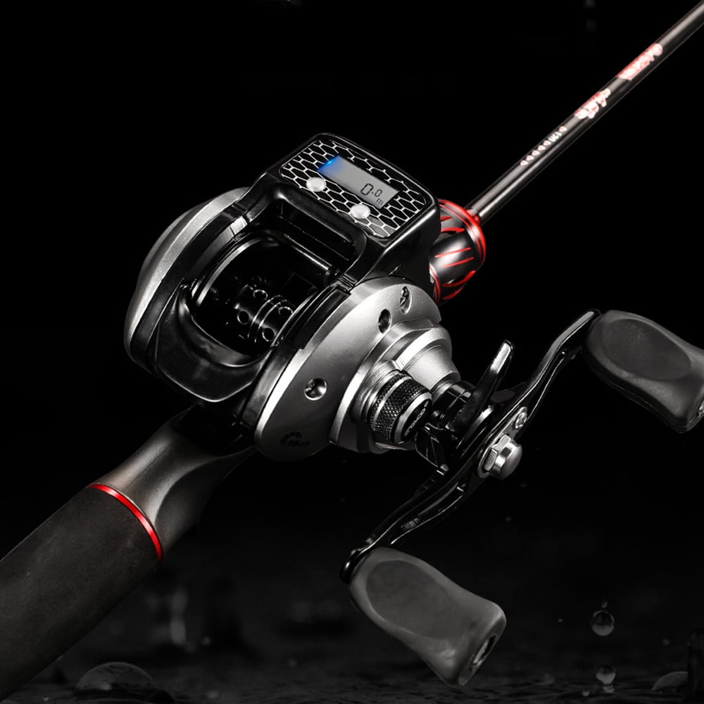 Power Fishing Reel 16+1 Ball Bearings Rechargeable Digital Display Baitcasting Reels Professional Lure Spinning Fishing Wheel