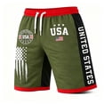 thumbnail image 4 of Letdown American Flag Print Cargo Shorts for Men Patriotic 1776-2026 Summer Shorts Casual Multi-Pocket Short Pants Comfy Outdoor Sports Stylish Bottoms Independence Day Father's Day, 4 of 5
