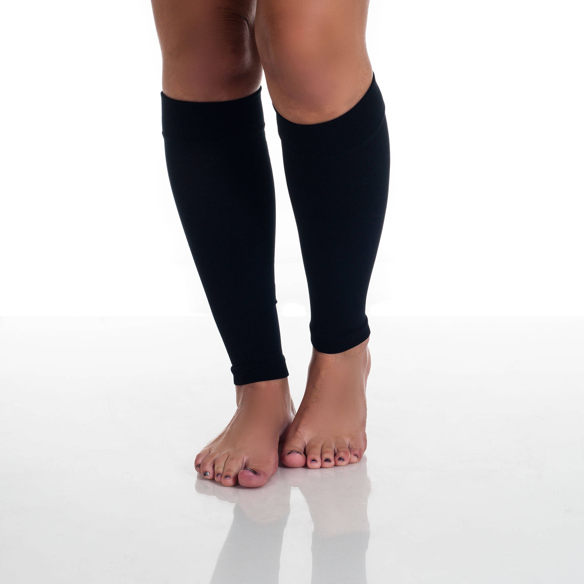 Second Skin Over-the-Calf Performance Compression Socks Black Small 