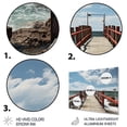 thumbnail image 3 of Designart "Perspective Black Beach Pier II" Nautical & Beach Metal Wall Decor, 3 of 5