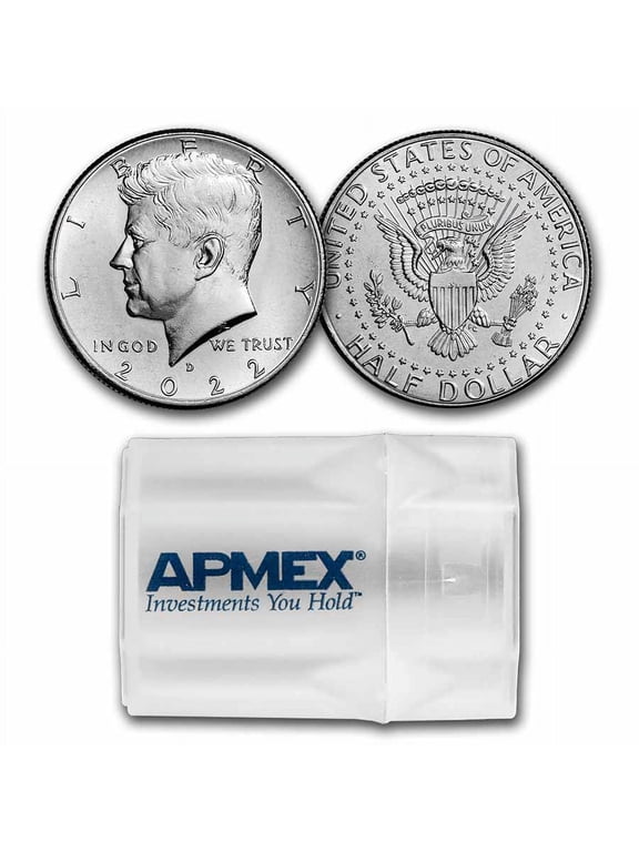 2022-D Kennedy Half Dollar 20-Coin Roll BU