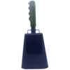 11.2 inch navy blue bell black handle cowbell with stick grip handle used for cheering at sporting events - cow bell by stewart trading