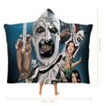 thumbnail image 3 of Terrifier Cloak Hooded Blanket Soft Wearable Blanket Hoodie Throw Cape for Couch Kids Adults 40"x50", 3 of 8