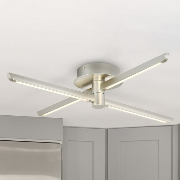 Luxury Cosmopolitan Ceiling Light, Burnished Nickel, UHP4820