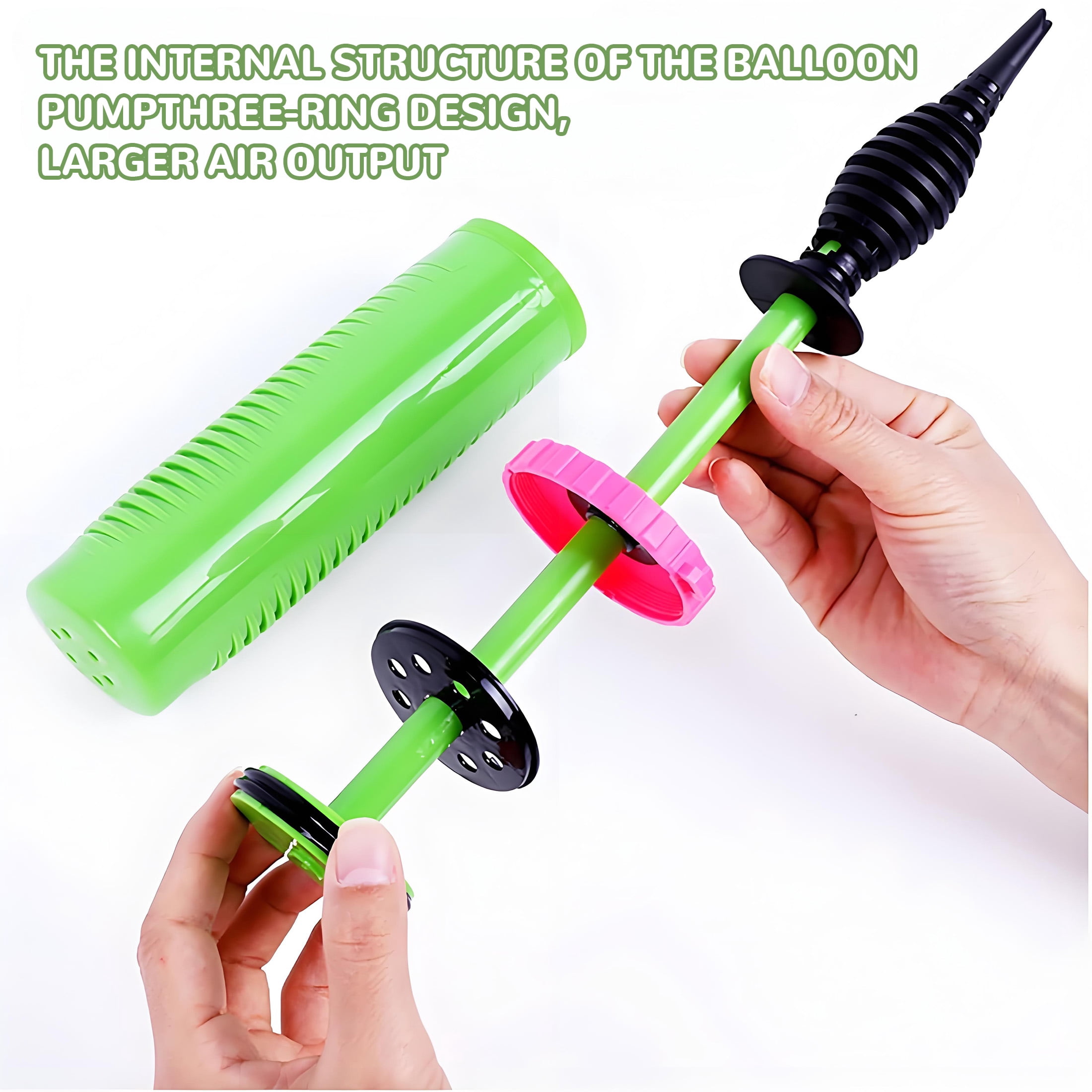 FACEGA Helium Tank for Balloons At Home Hand Pump Balloon Helium Tank Portableplastic Helium Balloon Pump Green