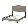 thumbnail image 3 of Baxton Studio Vivienne Modern and Contemporary Light Grey Fabric Upholstered King Size Bed, 3 of 7