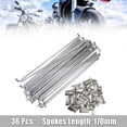 thumbnail image 2 of Unique Bargains 36pcs 3.5mm Thread Diameter Motorcycle Wheel Spokes w/ Nipples 170mm Length, 2 of 3