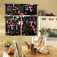 thumbnail image 2 of Mushroom Kitchen Curtains and Valances Set - 3 Piece Curtains 36 Inch Length Sets with Valance for Windows Rod Pocket Mushroom Kitchen Decor Decorations, 2 of 5