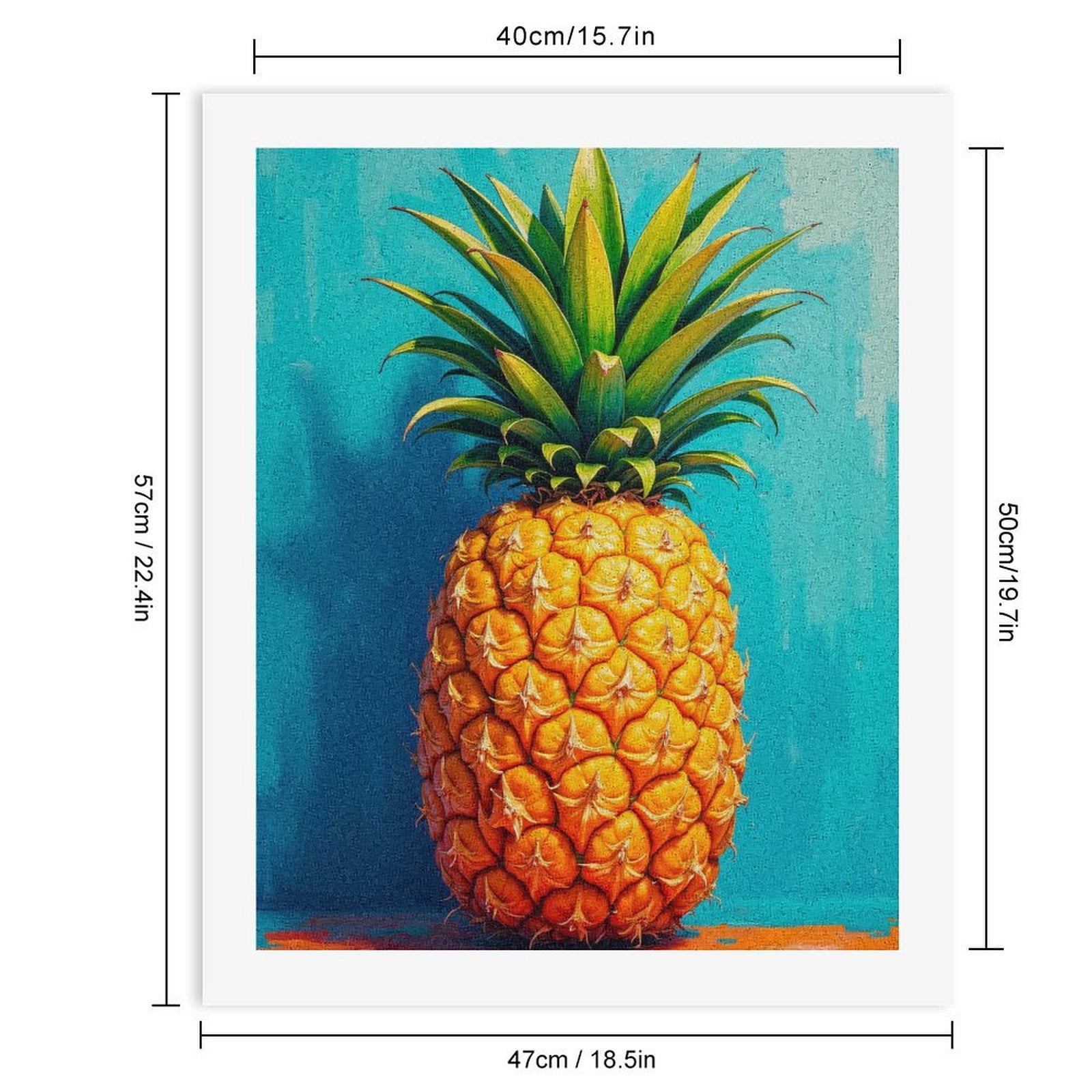 Paint By Numbers Kit for Adults Beginner - Juicy Tropical Fruit Art Print DIY Canvas Painting Kits for Adults, Frameless Paint By Number for Adults for Home Wall Decor 16x20 Inch