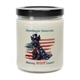 thumbnail image 3 of Democratic Scottish Terrier Making Woof Count Election 2024 Soy Wax Candle Scottie Dog Lover Gifts 9oz White Birch & Black Pepper Candle - 01001, 3 of 5