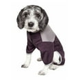 thumbnail image 2 of Pet Life  Active 'Embarker' Heathered Performance 4-Way Stretch Two-Toned Full Body Warm Up, 2 of 8