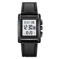 thumbnail image 3 of SKMEI 2228 Multifunctional Digital Watch with Dual Time, Alarm, Countdown Timer, and Night Light, 30M Waterproof, Stainless Steel/Leather Band Options, Perfect for Travel and Outdoor Adventures., 3 of 6