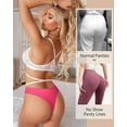 thumbnail image 6 of Sunm Boutique 10 Pack Seamless Thong For Women No Show High Waisted Thong Breathable Tangas Panties S-XL, 6 of 9