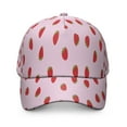 thumbnail image 2 of Cute Red Strawberry Baseball Hat - Breathable Lightweight Cap for Men & Women, 2 of 4