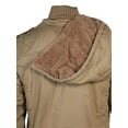 thumbnail image 5 of Maximos Men's Sherpa Lined Sahara Hooded Multi Pocket Bomber Jacket (Khaki, Large), 5 of 15