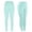Mint Green, variant on YHAJDS Women Yoga Pants Solid Color Hip Lifting Stretchy Leggings With Pockets Sports Daily Long Trousers for Women