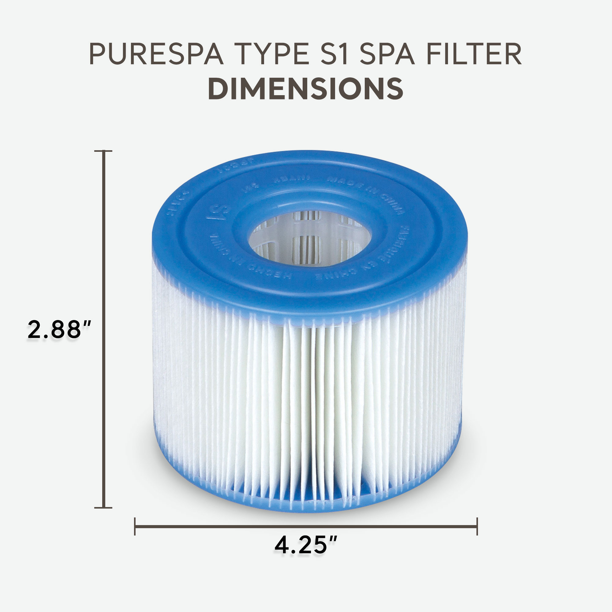 Intex PureSpa Plus Greystone Hot Tub, 94x28", w/ Filter Cartridge (12 Pack)