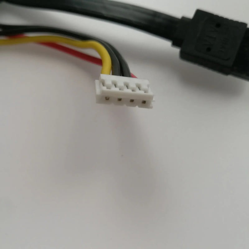 7+15 22pin SATA Hard Disk Drive EH2.54 4pin Power Data Cable 2in1 For HTPC HIN MINI ITX 10cm