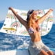 thumbnail image 5 of Toalla de playa de microfibra, súper colorida, resistente a la arena, multiusos, para viajes, piscina, 76 x 152 cm, 5 of 6
