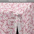 thumbnail image 4 of Pink and White Dog Crate Cover, Cheery Bedding Plants Bursting out into White Blossoms Calico Style, Easy to Use Pet Kennel Cover for Medium Large Dogs, 35" x 23" x 27", Pink Brown White, by Ambesonne, 4 of 6