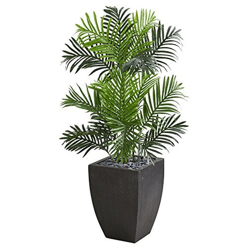 Paradise Palm Artificial Tree in Black Planter