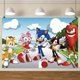 thumbnail image 4 of Fondo fotográfico de Sonic The Hedgehog, Rosy The Rascal, suministros para fiestas de cumpleaños, baby shower, pancartas y decoración, 4 of 5