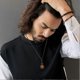 thumbnail image 4 of Crystal Round Stone Bead Pendant, Natural Gemstone Necklace for Men Women(Tiger Eye), 4 of 4
