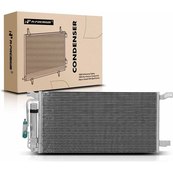 A-Premium Air Conditioning A/C Condenser Compatible with Chevrolet Venture 2001-2005, Uplander & Buick Rendezvous, Terraza & Oldsmobile Silhouette & Pontiac Aztek, Montana & Saturn Relay