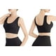 thumbnail image 2 of Negro (S) 3 sujetadores deportivos de yoga sin costuras y sin aros con almohadillas extraíbles para mujer JM, 2 of 5