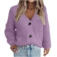 thumbnail image 2 of Sentmoon Lightweight Sweaters for Women Oversized Long Sleeve Cardigans for Women Trendy Fall Button up Solid Color Breathable Loose Womens Clothing Winter for Work Appropriate Sweater L, 2 of 6