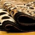 thumbnail image 3 of Allstar Black High Density Double Shot Drop-Stitch Carving Exotic Animal Skin and Nature. Safari Woven Area Rug (5' 2" x 7' 2"), 3 of 6