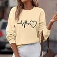 thumbnail image 4 of Cameland Nouveau Sweat à Capuche Mode Femme Col Rond Imprimé Manches Longues, 4 of 6