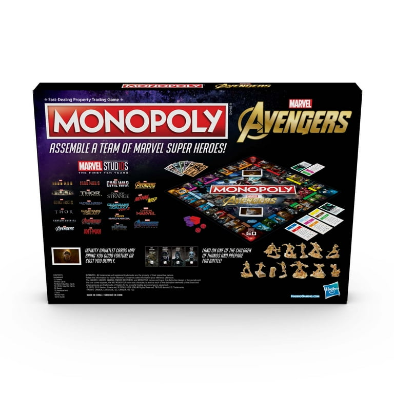 Free Shipping! Monopoly Marvel Avengers Edition Board Game
