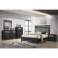 thumbnail image 3 of New Classic Furniture Obsidian 2-Drawer Solid Wood Nightstand in Black, 3 of 9